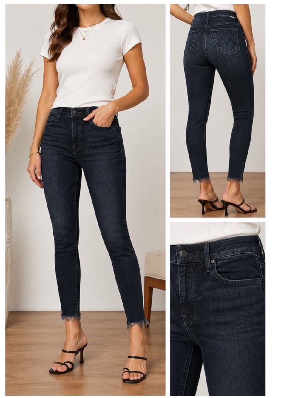 MOTHER HIGH WASTED LOOKER
ANKLE FRAY